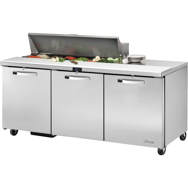 True TSSU-72-12-HC~SPEC3 Solid Door Sandwich/Salad Unit with Hydrocarbon Refrigerant~Spec Package 3