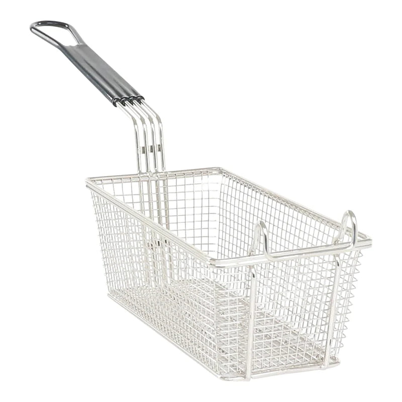Adcraft Commercial Nickel-Plated Fry Basket with Color-Coded Handle