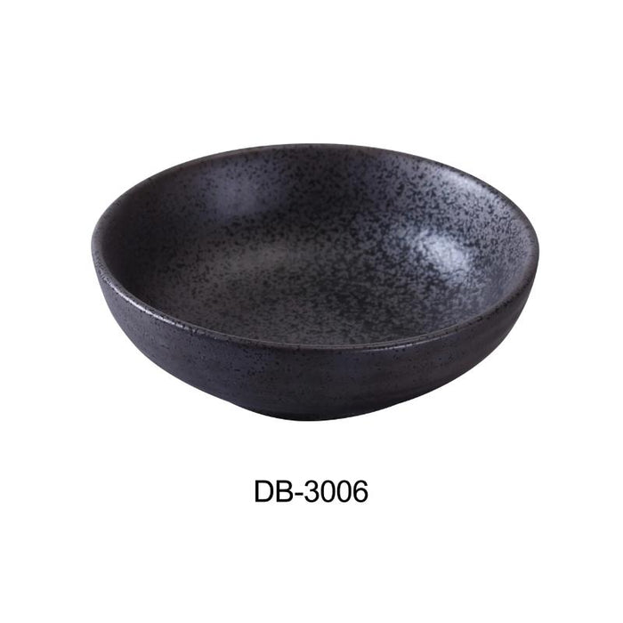 Yanco DB-3006 Diamond Black Collection 5″ Salad Bowl 9 oz, Matte Glaze (3Dz)