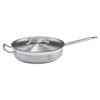 Winco SSET Stainless Steel Sauté Pan with Cover