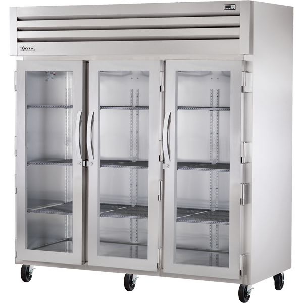 True STR3R-3G-HC Reach-In Glass Swing Door Refrigerator