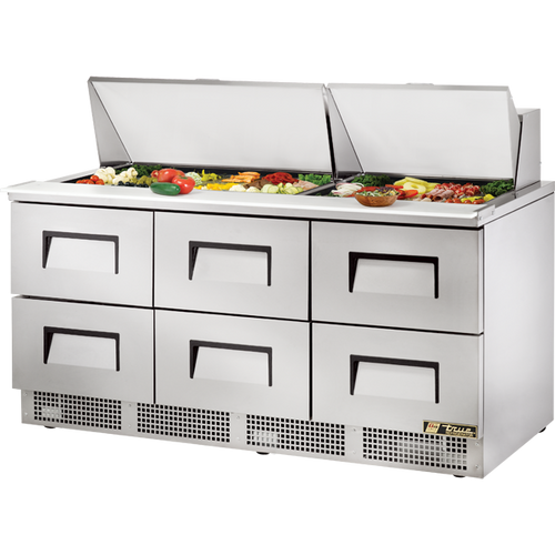 True TFP-72-30M-D-6-HC Drawered Food Prep Unit