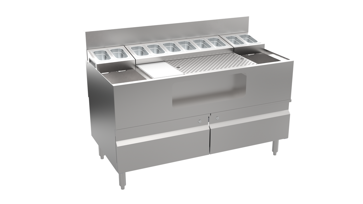 Krowne Alchemy Series The Forty-Eight Lab “C” – 48″ Stainless Steel Bar Station