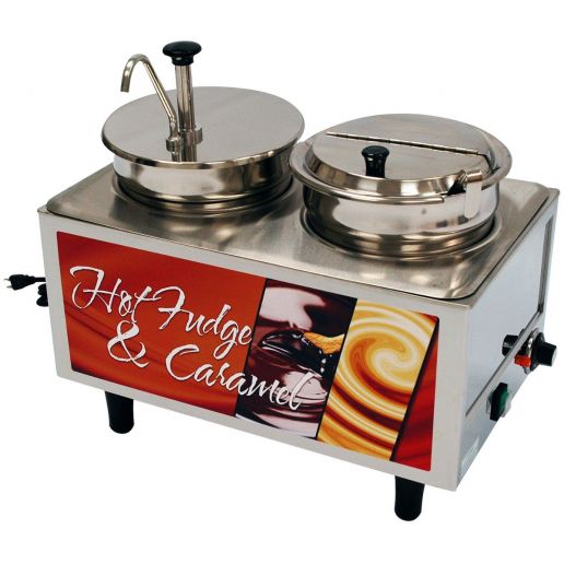 BenchmarkUSA™ Hot Fudge/Caramel Warmer by Winco - Available in Different Models