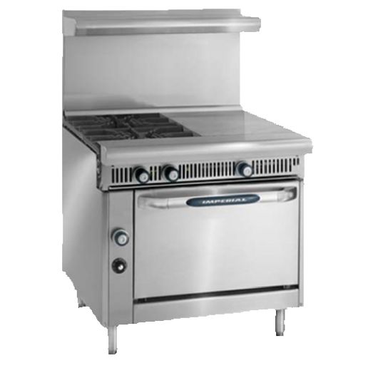 Imperial IHR-4-1HT-XB Spec Series Heavy Duty Gas Range 36"W