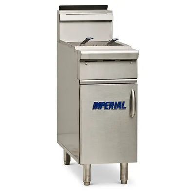 Imperial IHR-F2525 Spec Series 25lb Floor Model Tube Fired Dual Tank Gas Fryer