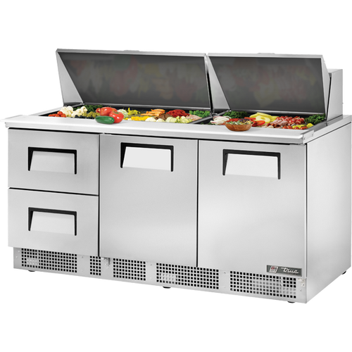 True TFP-72-30M-D-2-HC Door and Drawered Food Prep Unit