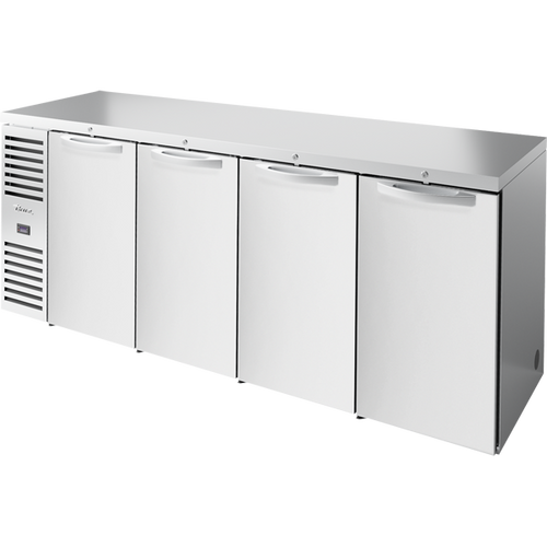 True TBR92-RISZ1-L-S-SSSS-1 Reach-In Single Zone Refrigerator with Left Side Refrigeration System. Stainless Exterior and Solid Swing Doors