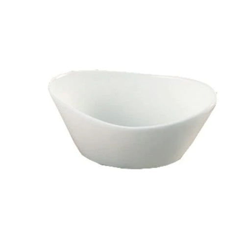 Yanco ML-705 5 1/2" X 3 1/4" X 2" Oval Fruit Bowl, Super White, High Quality Porcelain 6.5 Oz, Pack of 36 (3 Dz)