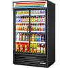 True TVM-48-HC~VM01 Swing Door Refrigerator with Hydrocarbon Refrigerant~Visual Merchandiser Version 01
