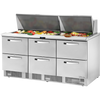 True TFP-72-30M-D-6~SPEC3 Food Prep Unit with Drawers~Spec Package 3