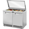 True TFP-48-18M-FGLID~SPEC3 Food Prep Unit with Flat Glass Lid~Spec Package 3