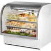 True TCGG-48-HC-LD Curved Glass Refrigerated Deli Case