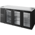 True TBR84-RISZ1-L-B-GGG-1 Reach-In Single Zone Refrigerator with Left Side Refrigeration System. Black Exterior and Glass Swing Doors