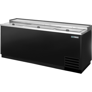 True TD-80-30-HC Solid Slide Lid Deep Well Horizontal Bottle Cooler with Hydrocarbon Refrigerant