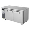 Turbo Air JUR-60-N6 J Series Side Mount Undercounter Refrigerator Two Section, 13.58 cu. ft.