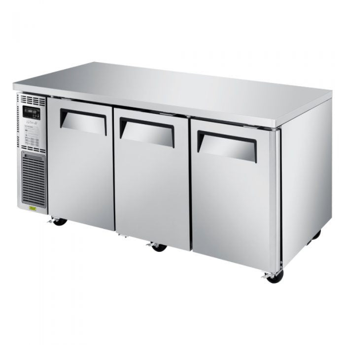 Turbo Air JUR-72S-N6 J Series Side Mount Undercounter Refrigerator Three Section, 15.17 cu. ft.