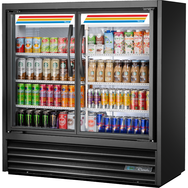 True TVM-48SL-48-HC~VM01 Slim Line Refrigerator with Hydrocarbon Refrigerant~Visual Merchandiser Version 01