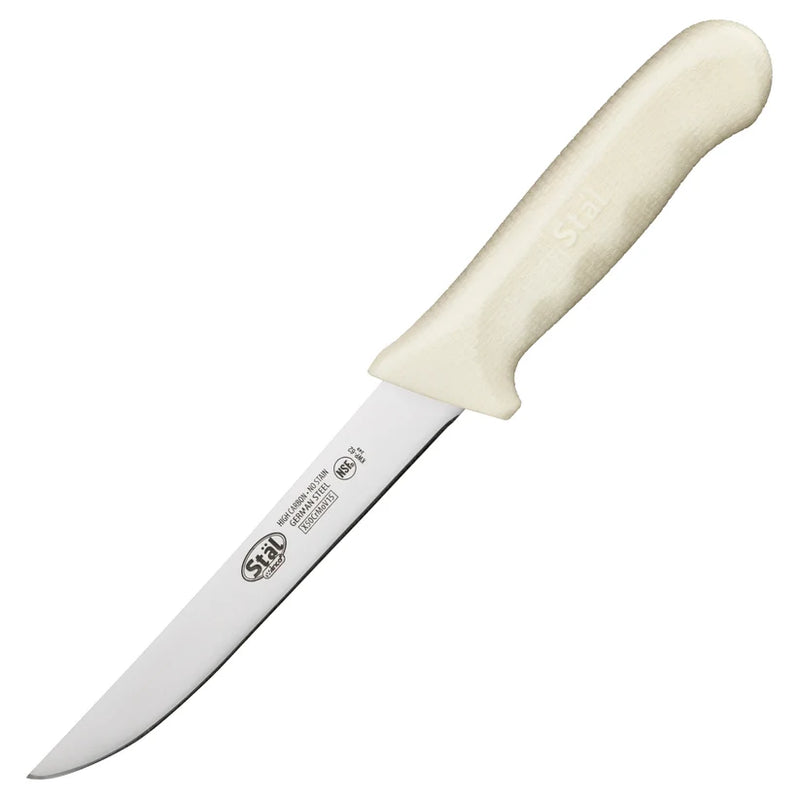 Winco KWP-62 Stäl 6" Wide Commercial Boning Knife with German Steel Blade
