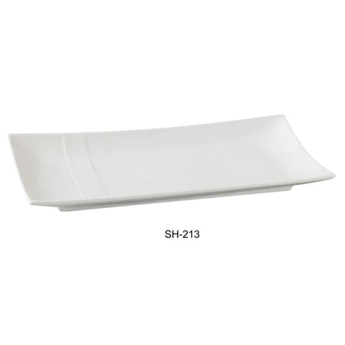 Yanco SH-213 Shanghai Rectangular Plate, China, Bone White (1Dz)