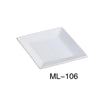 Yanco ML-106 6″ Square Plate, Porcelain, Super White (3Dz)