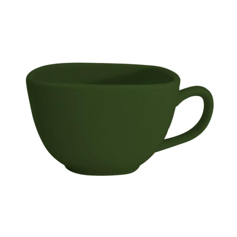 CAC Chinaware Color Arts Square Cup Green 8oz 3 3/4"