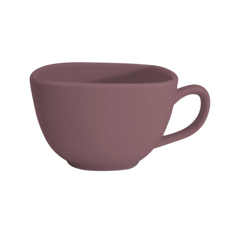 CAC Chinaware Color Arts Square Cup Plum 8oz 3 3/4"