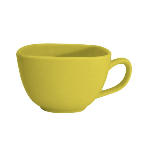 CAC Chinaware Color Arts Square Cup Sunflower 8oz 3 3/4"