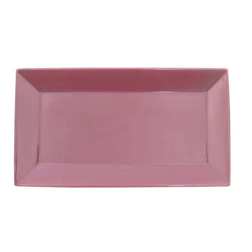 CAC Chinaware Color Arts Rect. Platter Plum 10"