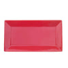 CAC Chinaware Color Arts Rect. Platter Red 10"