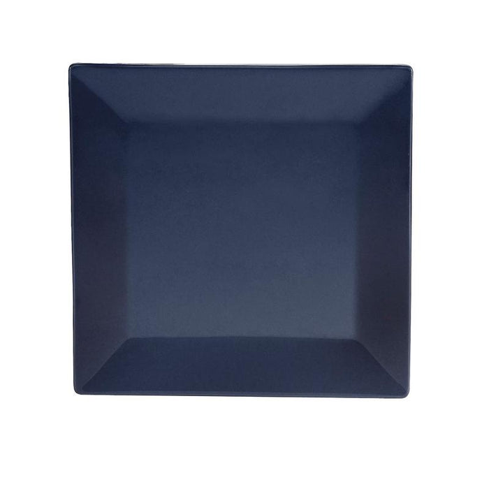 CAC Chinaware Color Arts Square Plate Cobalt Blue 10"