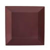 CAC Chinaware Color Arts Square Plate Plum 10"