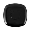 CAC Chinaware Color Arts Square Saucer Black For KC-1-BLK 6"
