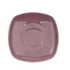 CAC Chinaware Color Arts Square Saucer Plum For KC-1-PLM 6"