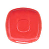 CAC Chinaware Color Arts Square Saucer Red For KC-1-R 6"