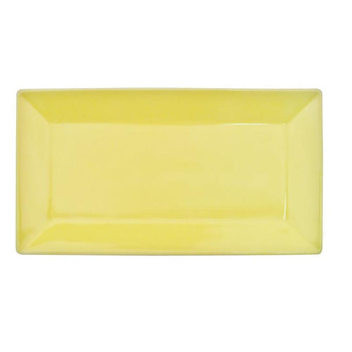 CAC Chinaware Color Arts Rect. Platter Sunflower 14 1/2"