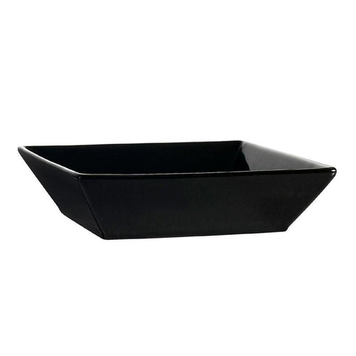 CAC Chinaware Color Arts Square Bowl Black 15oz 6"