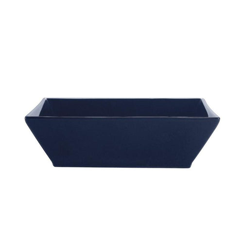 CAC Chinaware Color Arts Square Bowl Cobalt Blue 15oz 6"