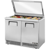 True TFP-48-18M-FGLID Food Prep Unit with Flat Glass Lid