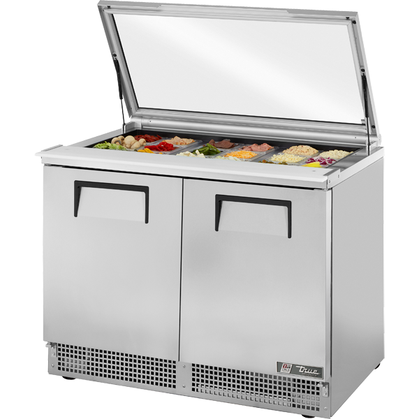 True TFP-48-18M-FGLID Food Prep Unit with Flat Glass Lid