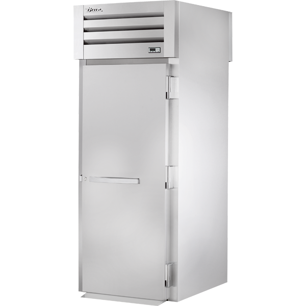 True STR1HRT89-1S-1S Roll-Thru Solid Swing Door 89" High Heated Cabinet