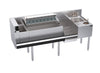 Krowne Royal Series 68"L x 24"D Zero-Step Cocktail Station with Cold Plate – MODEL KR24-MX68B-10