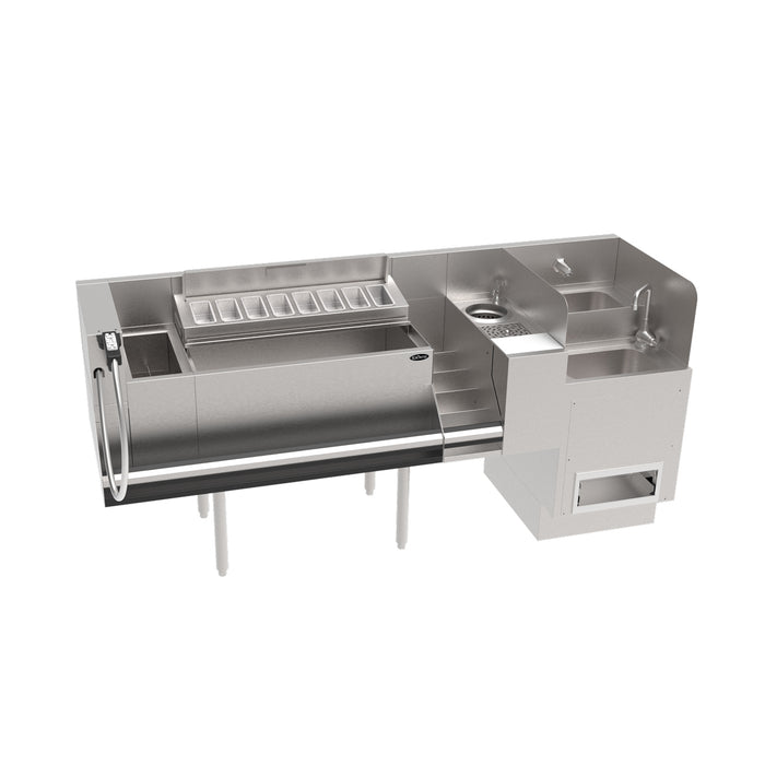 Krowne Royal Series 76" Taffer Command Station with Cold Plate – KR24-TCS76B-10