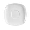 CAC Chinaware Kingsquare Square Saucer For KSE-1 6"