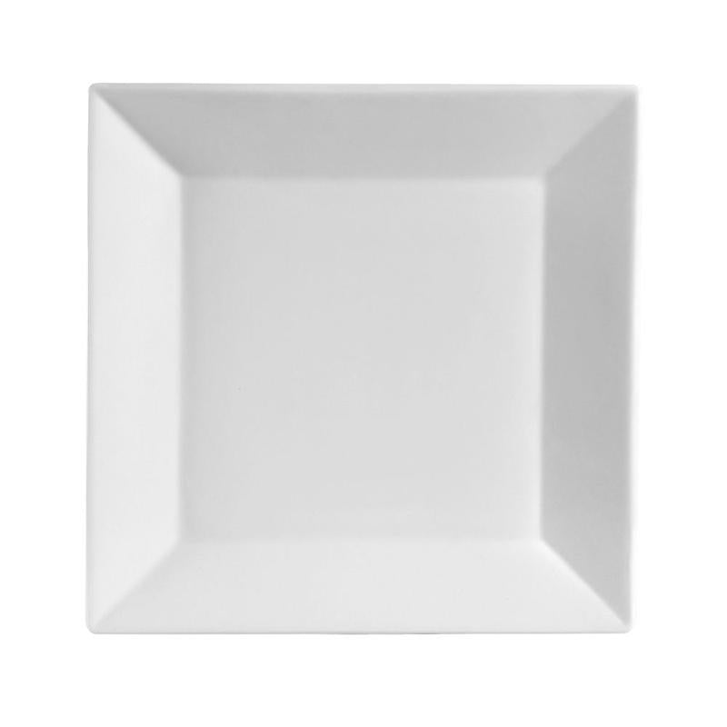 CAC Chinaware Kingsquare Square Plate 13 3/4"