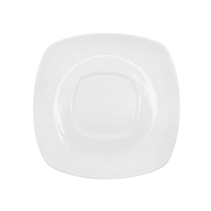 CAC Chinaware Kingsquare Square Saucer For KSE-54 4 1/2"