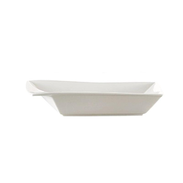 CAC Chinaware Kingsquare Square Bowl W/ Rim 14oz 7 1/4"