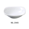 Yanco ML-2405 5 1/2" X 1 1/2" Square Bowl With Rounded Corner, Super White, High Quality Porcelain 8 Oz, Pack of 36 (3 Dz)