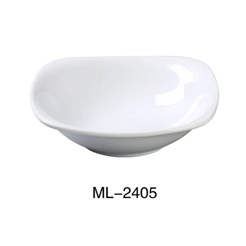 Yanco ML-2405 5 1/2" X 1 1/2" Square Bowl With Rounded Corner, Super White, High Quality Porcelain 8 Oz, Pack of 36 (3 Dz)