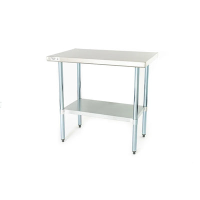 Adcraft WT-E Stainless Steel Work Table with Galvanized Undershelf